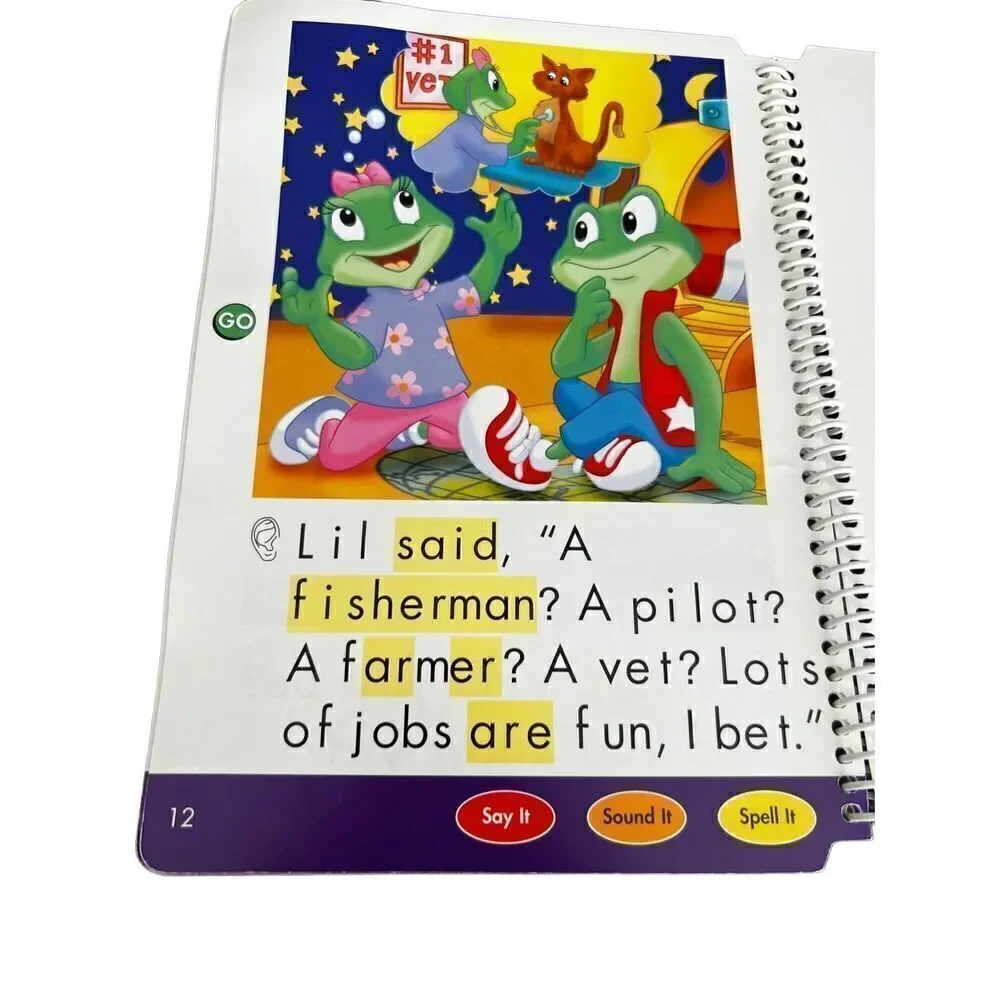 LEAPFROG LEARNING SYSTEM LONG VOWELS BOOKS LEVEL 1 SET OF 3